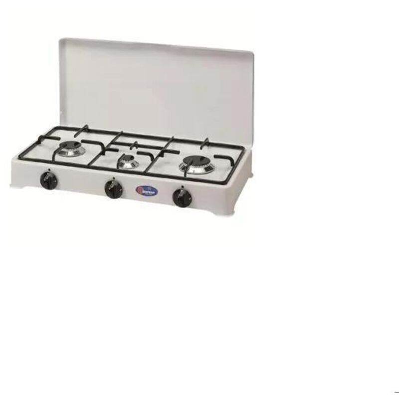 CF Parker 5327 GP cocina de gas blanca 3 quemadores