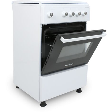 Cocina de Gas Natural, Butano con Horno Infiniton CC53GBL - Blanco, 3 Fuegos, ancho 50cm, Wok