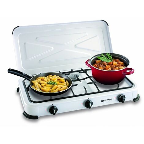 Sauber  Cocina de gas SCI5GB 5 zonas coccion con portabombonas inox