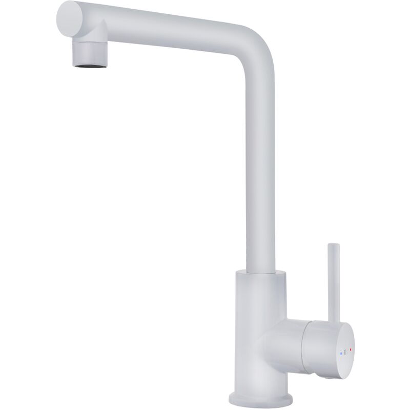 

Mezclador de la cocina de caño alto II Essebagno blanco puro - Blanc