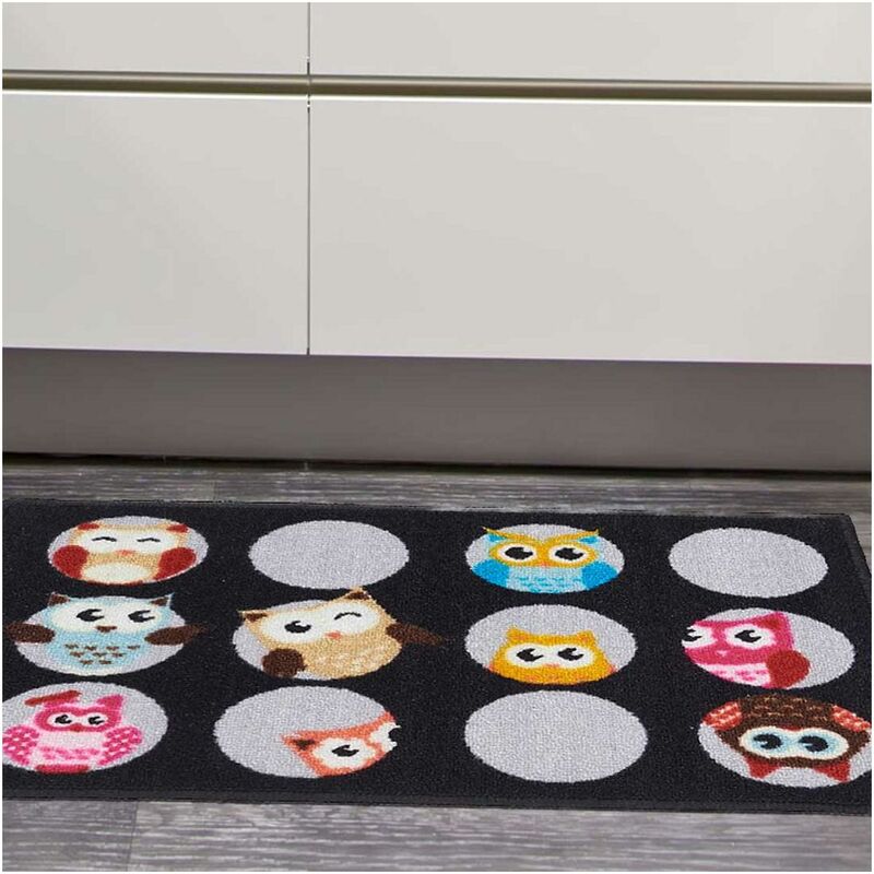 

cocina esteras de 40x60 cm rectangular Negro OWL cocina adecuado para calefacción por suelo radiante - Noir