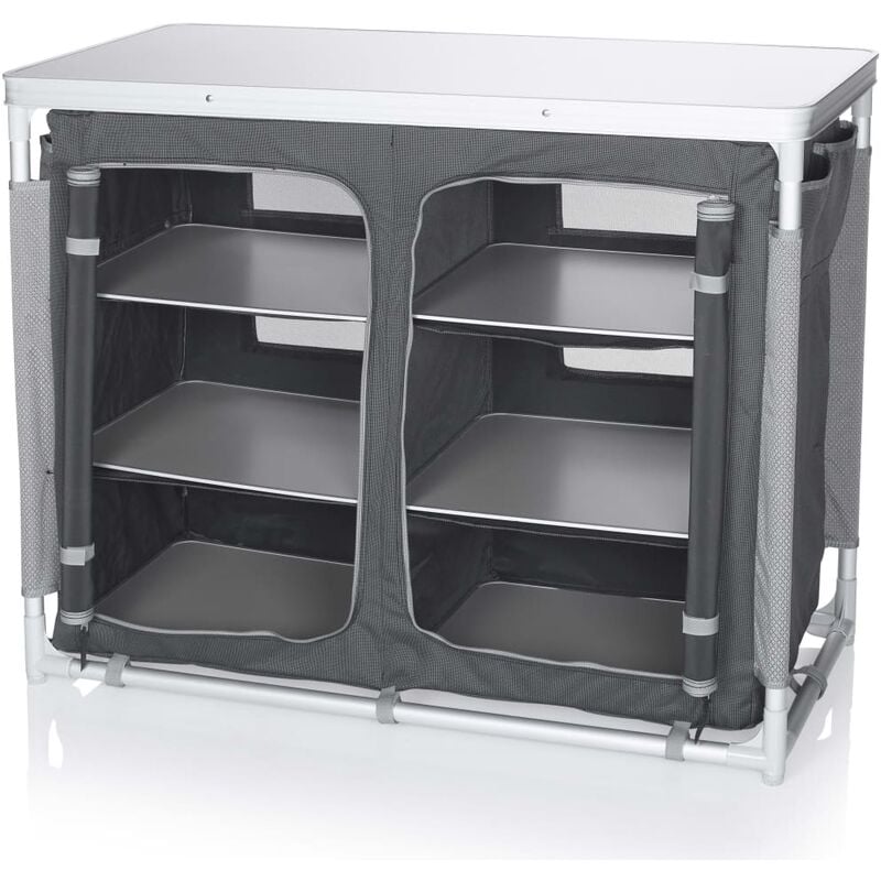 

Cocina de exterior Madrid gris 102x47x82 cm - Gris - Campart Travel
