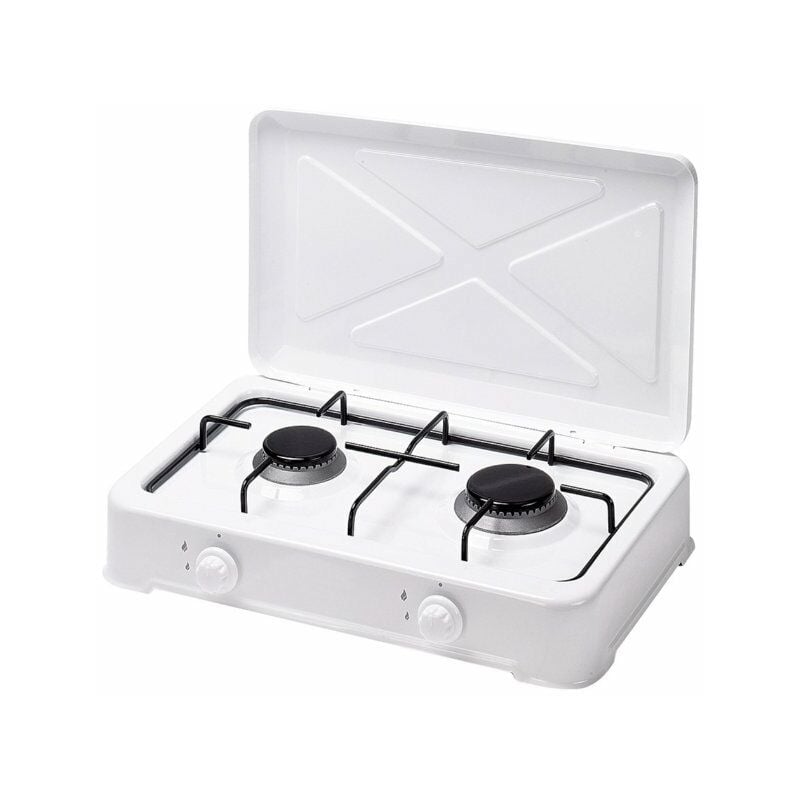 

Cocina Gas Esmaltada Blanca 2 Fuegos