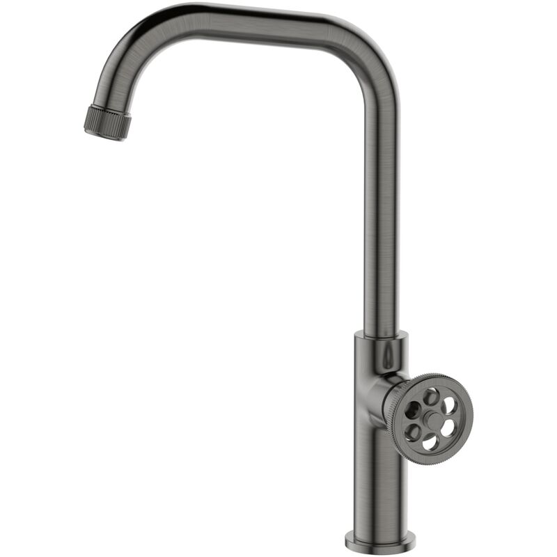 

Cocina mezclador Essebagno Indus canalón U metal de arma - Gun métal