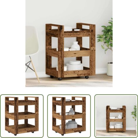 Cocina moderna -  Carro de Cocina Madera de roble 60 x 45 x 80 cm