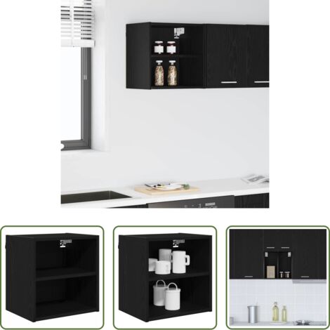 Cocina moderna -  Mueble colgante Roble Negro 40 x 29,5 x 40 cm