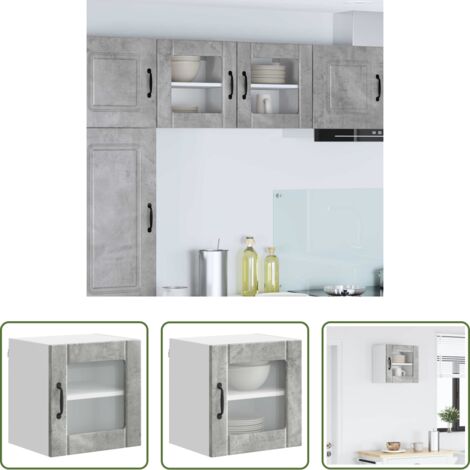 Cocina moderna -  Mueble de Cocina Lucca Gris Concreto 40 x 31 x 40 cm