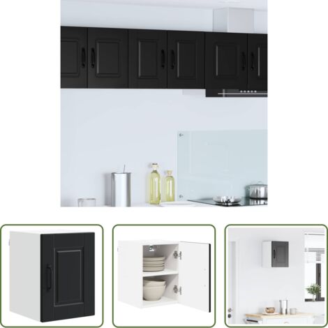 Cocina moderna -  Mueble de Cocina Negro 30 x 31 x 40 cm Madera de ingeniería