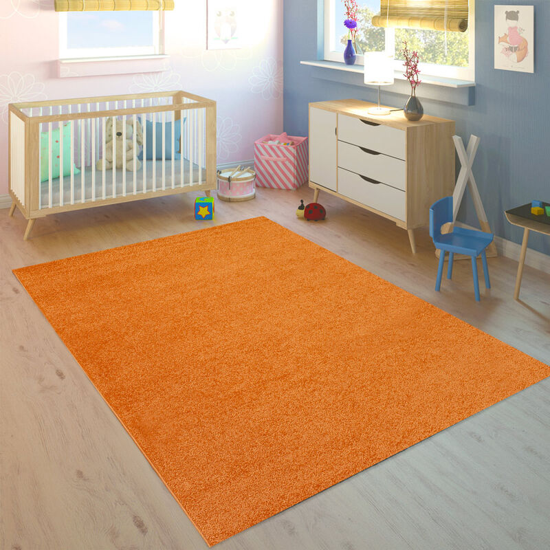 

Cocina moderna rectangular con alfombra naranja para sala de estar Casacolora CCARA | Talla: 110 x 170