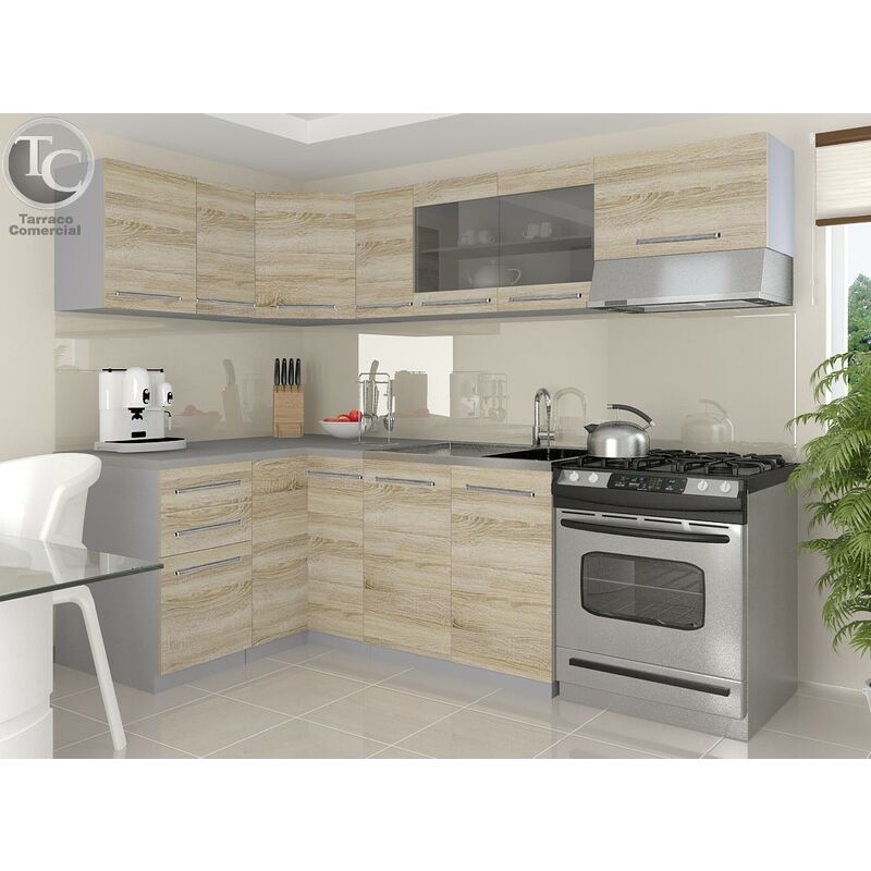 

Muebles De Cocina - Lidia 360 Cm Sonoma