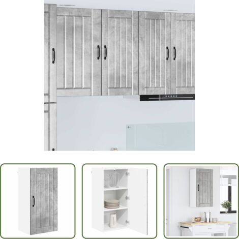 Cocina -  Mueble de Cocina Gris Concreto 40 x 31 x 80 cm