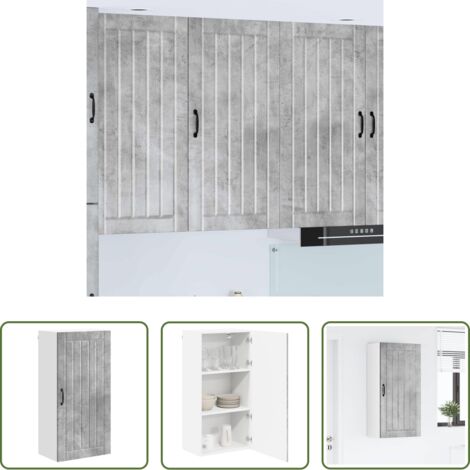 Cocina -  Mueble de Cocina Gris Concreto 50 x 31 x 100 cm