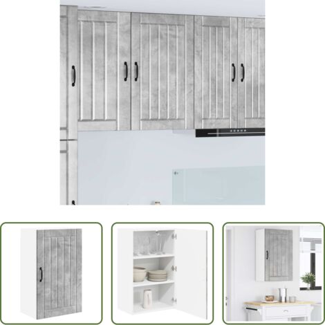Cocina -  Mueble de Cocina Gris Concreto 50 x 31 x 80 cm