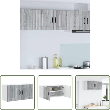 Cocina -  Mueble de Cocina Gris Sonoma 80 x 31 x 40 cm