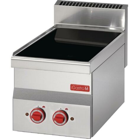 Cocina vitrocerámica de 2 fuegos 60/30PVE línea 600 Gastro M GN019