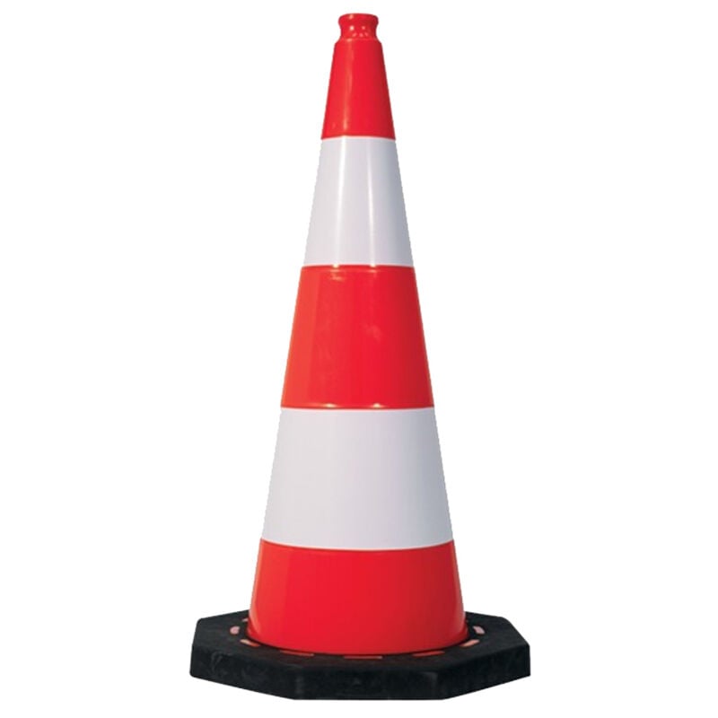 Taliaplast - Cône plastique 75cm avec pied en caoutchouc 520303