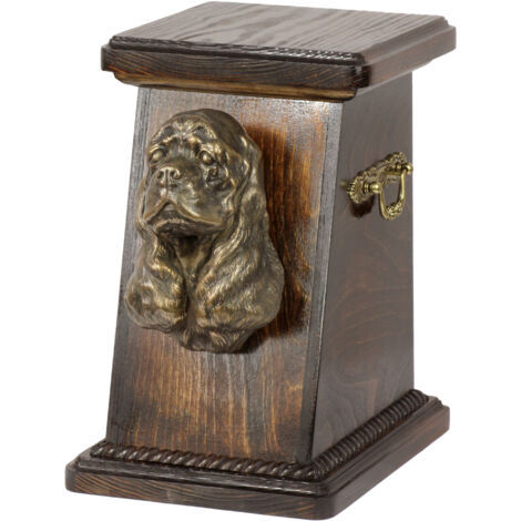 Cocker Spaniel Américain - Urne funéraire pour chien, élégante urne avec statuette, urne funéraire avec buste de chien par Art-Dog