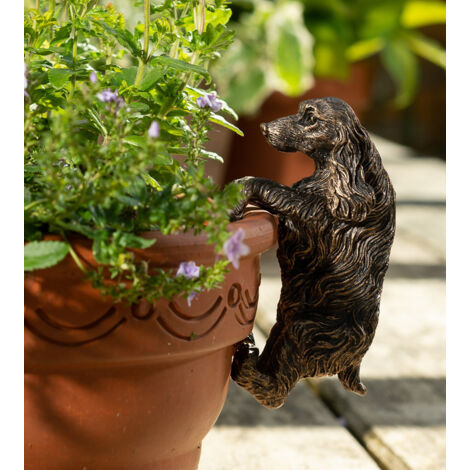 Cocker Spaniel Plant Pot Hanger - L11 x W6 x H5.5 cm