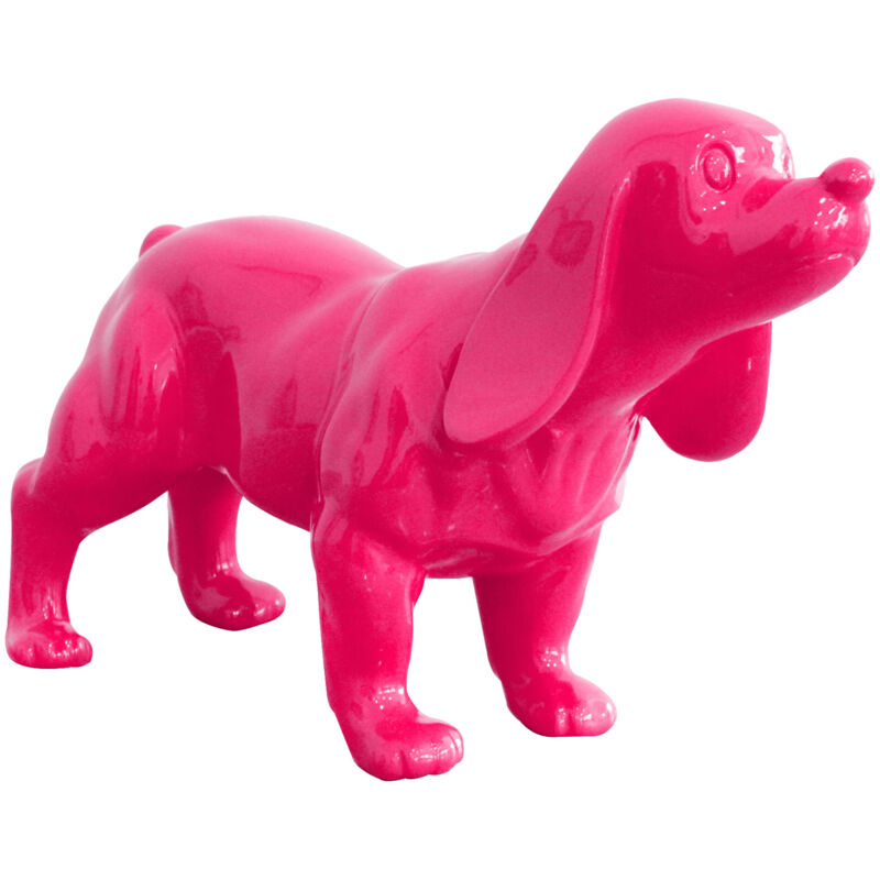 

Cocker spaniel rosa de poliresina 37 x 14 x 25 cm - 50221011410408