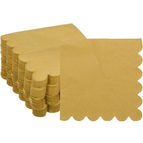 Cocktail Napkins, 100 Pack Or 2-Ply Carrés Serviettes Jetables 10" x 10" Serviettes Papier Pour Dîner Mariage Bar Fête D’Anniversaire Et Utilisation Quotidienne