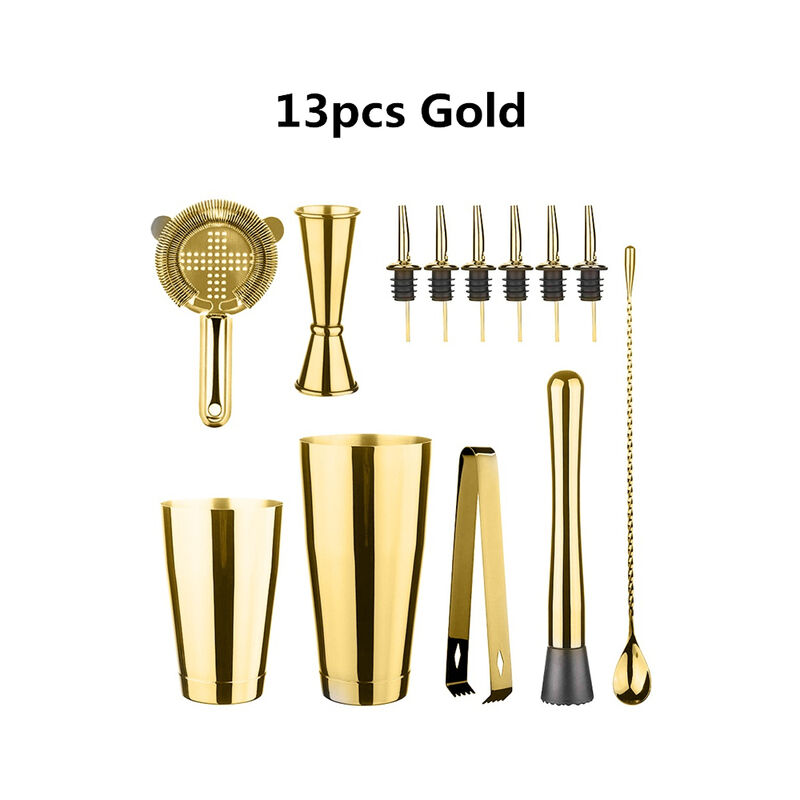 Cocktail Shaker Bar Set: 2 Shaker Boston