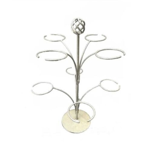 Cocktail Tree - Steel - L40.6 x W40.6 x H47 cm - Silver