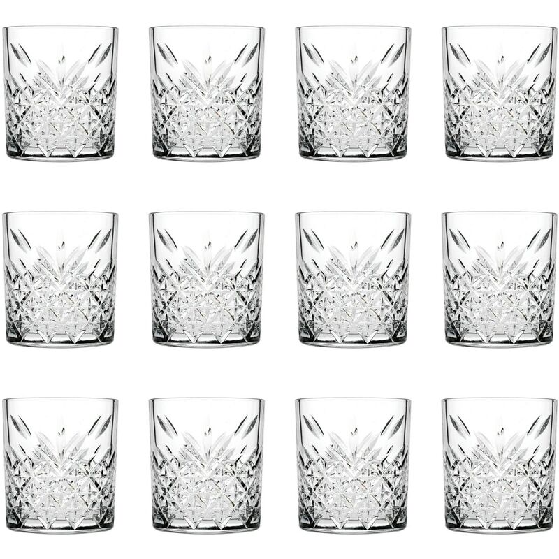 Ich-Zapfe Whiskygläser, Whiskybecher - 12er-set - Timeless, 345 Ml