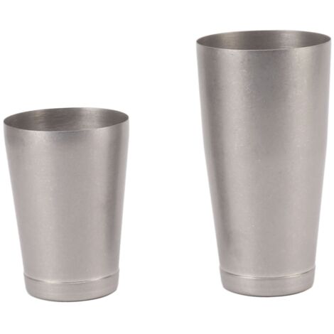 Cocktailshaker aus Edelstahl 304, antiker Bar-Mixer mit zwei Kammern und Bodenbecher zur Getränkezubereitung