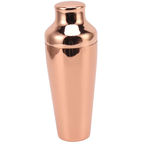 Cocktailshaker aus Edelstahl 304, französischer Stil, für Mixgetränke, roségoldene Oberfläche