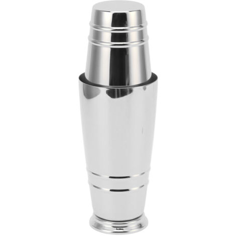 Cocktailshaker aus Edelstahl 304 mit sicherem Boden, spülmaschinenfest, silberner Boston-Shaker für die Hausbar