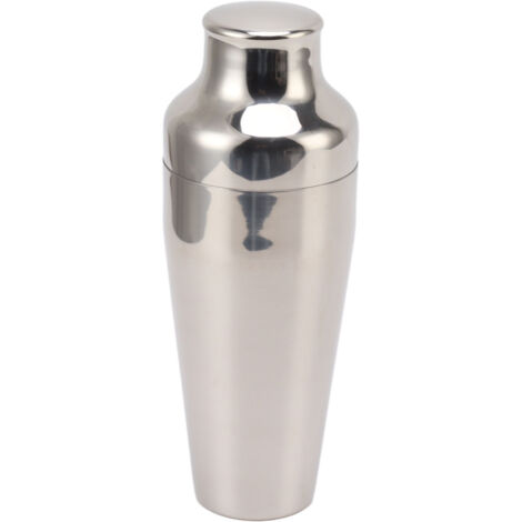 Cocktailshaker aus Edelstahl 304, professionelles Design für Barkeeper, zur Zubereitung von Mixgetränken, Silber