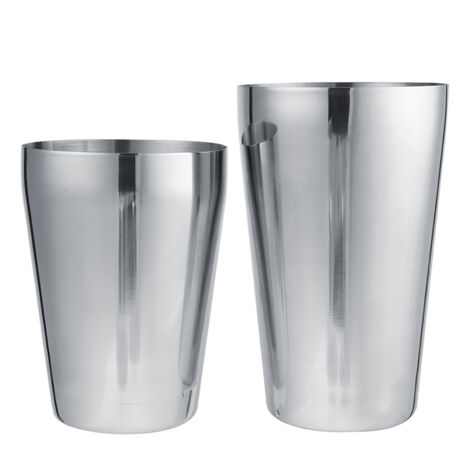 Cocktailshaker aus Edelstahl für Mixologie und Bar (600 ml/450 ml)
