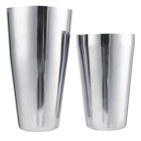 Cocktailshaker-Set aus Edelstahl zur Zubereitung und zum Servieren von Getränken (800/600 ml)