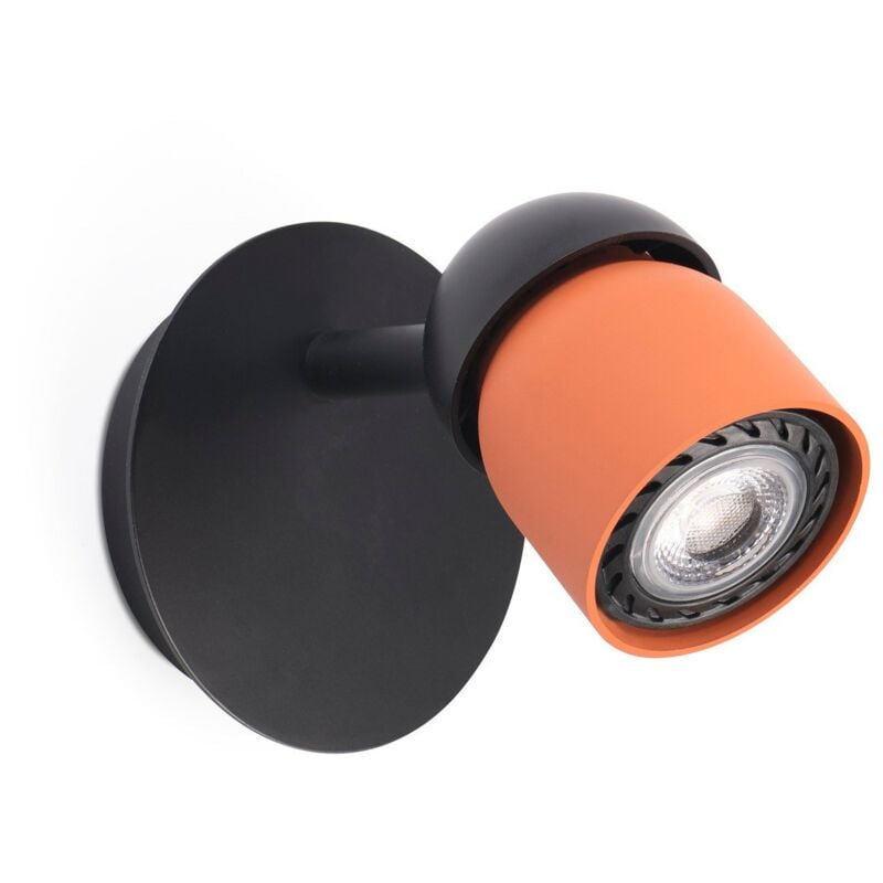 Faro Barcelona - coco Applique murale noir/terracotta 1L 40663