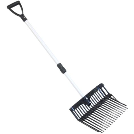 Coco Equestrian Horse Bedding Manure Stable Fork with Telescopic Handle
