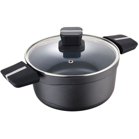 Cocotte Ø24x12cm Fonte d'Aluminium Ind avec Couvercle Bistro Gris SG6426 San Ignacio