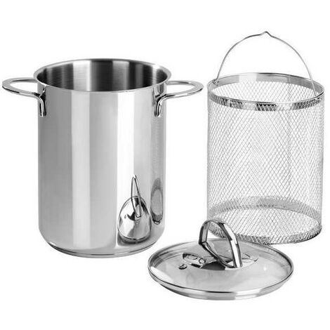 Cocotte à asperges en inox 18/10 cm 16 Barazzoni
