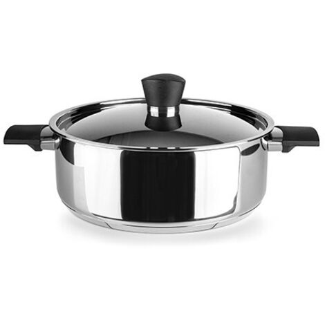 COCOTTE À INDUCTION EN ACIER INOXYDABLE SVEA - 24 CM