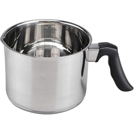 Cocotte en acier inoxydable - 14 cm - Fond thermique pour plaques à induction - 21306