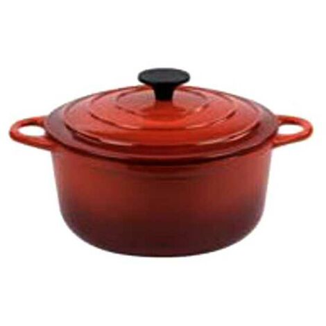 Cocotte en fonte ronde avec couvercle Cop Normandie, 26 cm, poignée