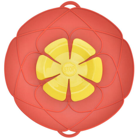 Cocotte en silicone avec revêtement solvant, compatible micro-ondes, couvercle, anti-décoration, résistant aux rayures, rouge, 28 cm