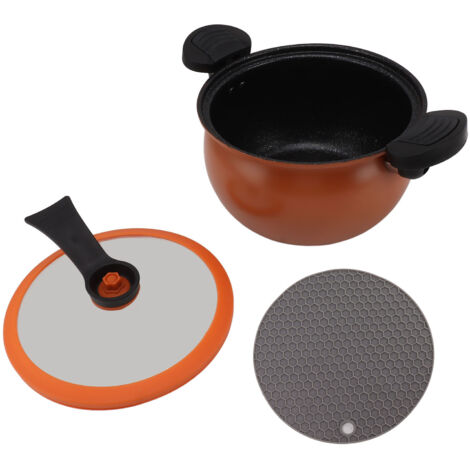 Cocotte-minute Micro-pression Anti-adhérence 7L Orange - Multi-fonctionnelle pour Cuisine Rapide