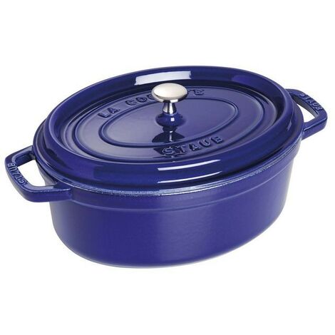 Cocotte Ovale 33 cm Bleu en Fonte
