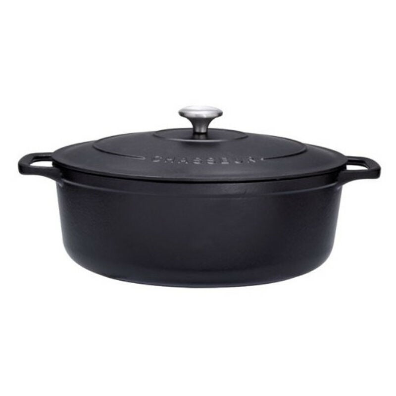 Cocotte ovale en fonte émaillée 25cm noire sublime Chasseur puc472501