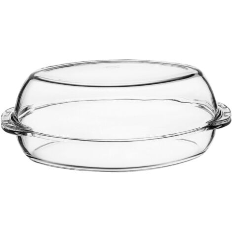 Cocotte ovale en verre 5,1L