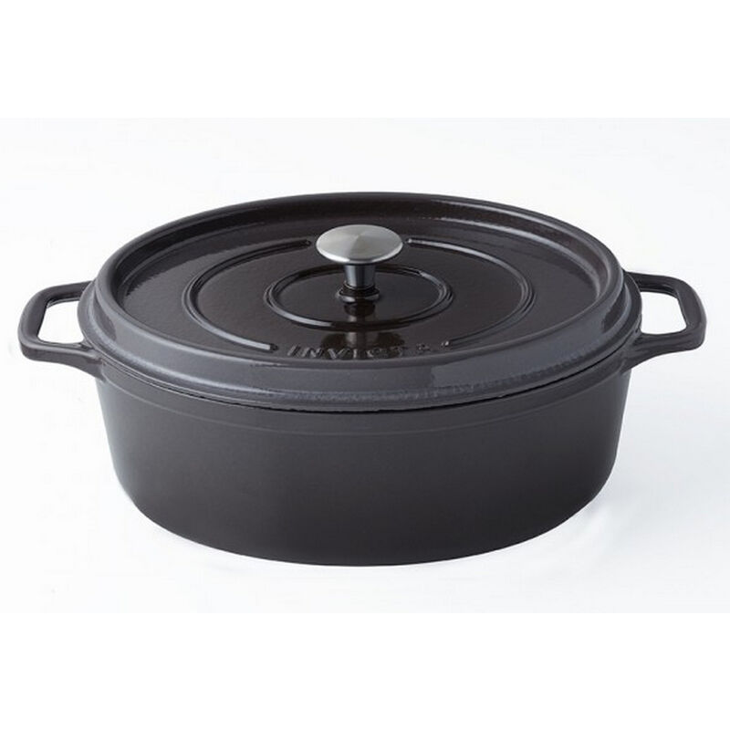 Invicta - Daubière en fonte émaillée 31cm taupe puv403317