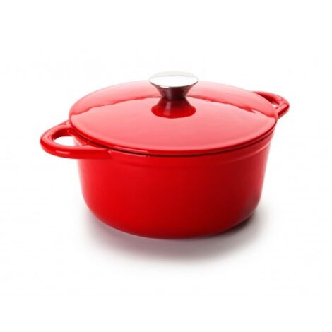 COCOTTE REDONDA ROJA 21X10 CM - IBILI