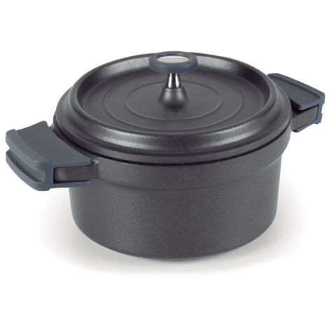 Cocotte ronde 20 cm Noire - Fundicion - LACOR