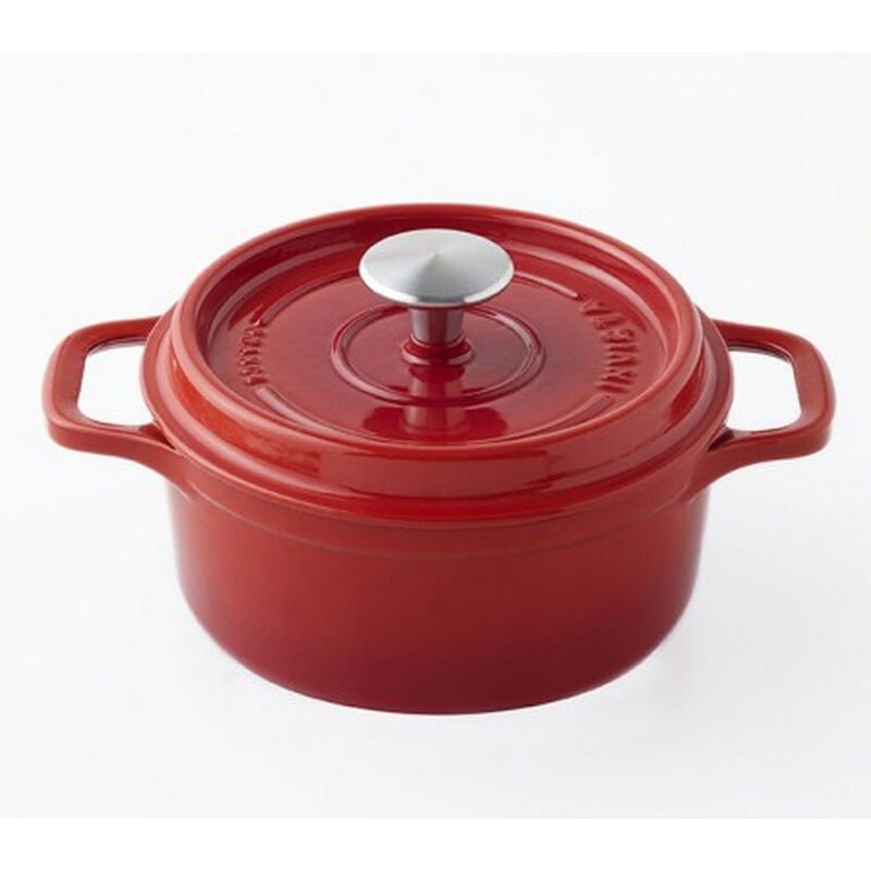 Invicta - Cocotte ronde en fonte émaillée 26cm rubis puv402260