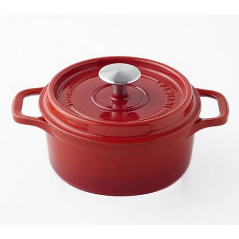 Cocotte ronde en fonte émaillée 26cm rubis - Invicta - puv402260